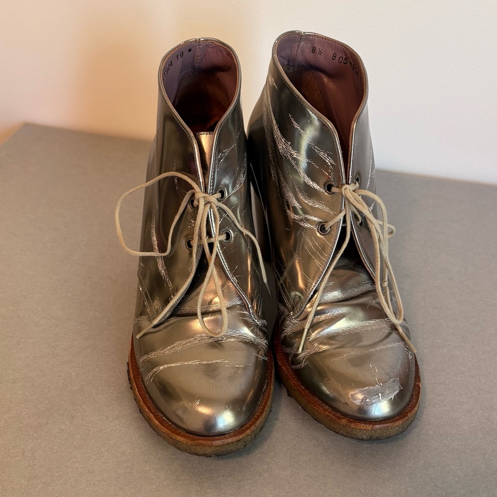 Robert Clergerie Silver Heeled Boots